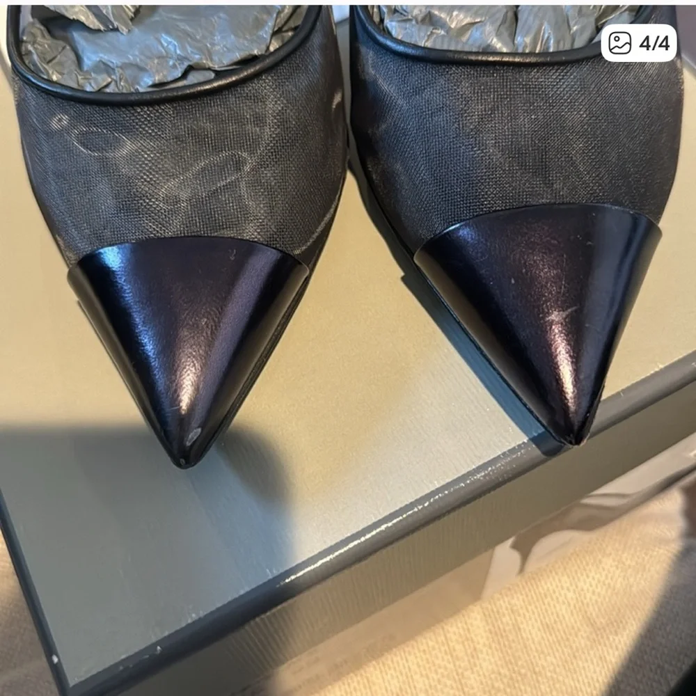 Tom Ford Black and Silver Heels